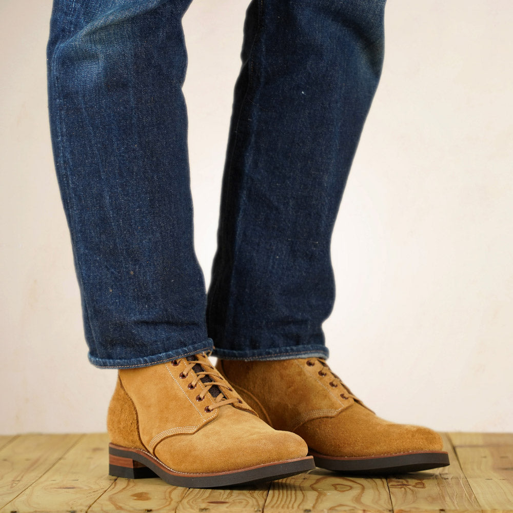 Rolling Dub Trio - M42.5 Boots - Beige Waxed Suede