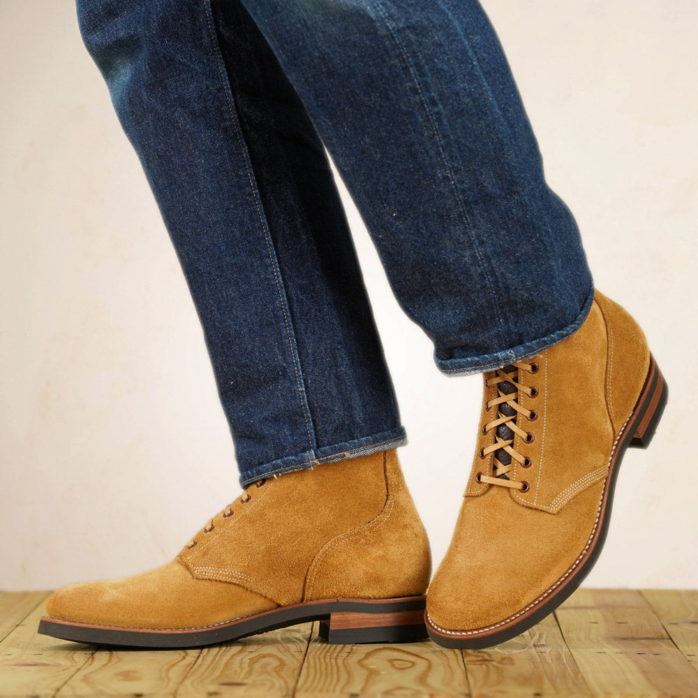 Rolling Dub Trio - M42.5 Boots - Beige Waxed Suede