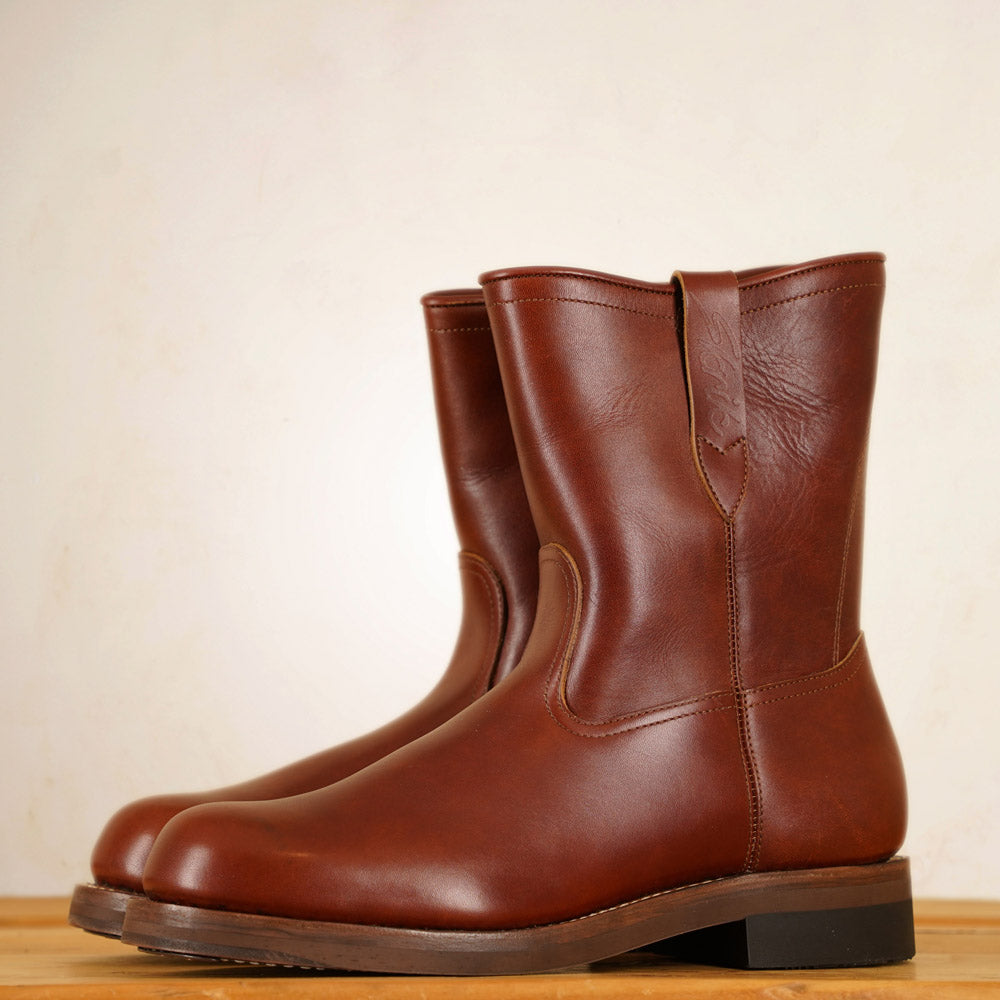 Rolling Dub Trio - Skrik Boots - Reddish Brown Esprit De Chrome Leather