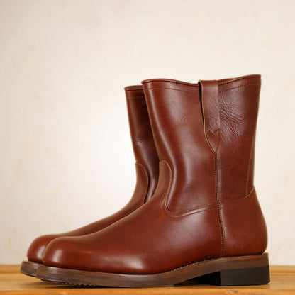 Rolling Dub Trio - Skrik Boots - Reddish Brown Esprit De Chrome Leather