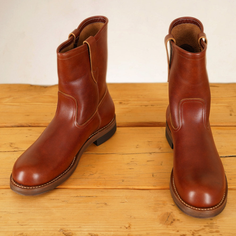 Rolling Dub Trio - Skrik Boots - Reddish Brown Esprit De Chrome Leather