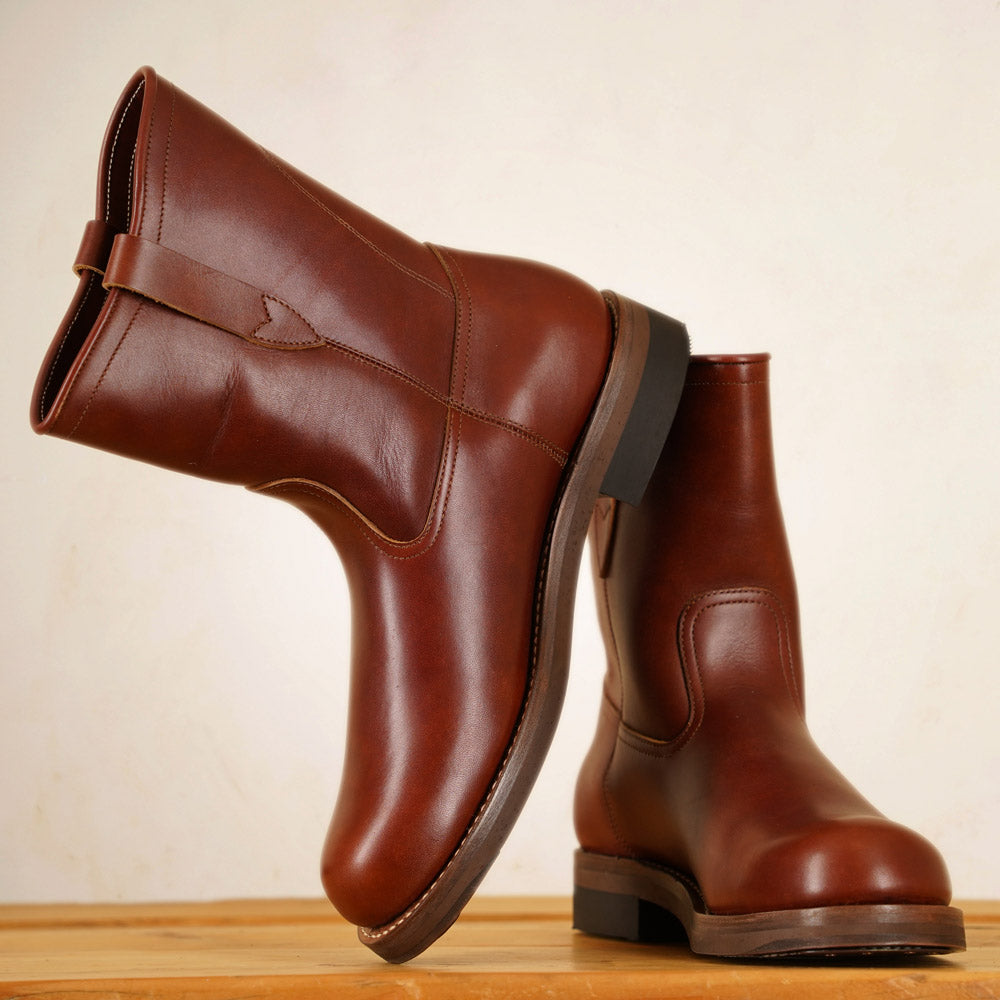 Rolling Dub Trio - Skrik Boots - Reddish Brown Esprit De Chrome Leather