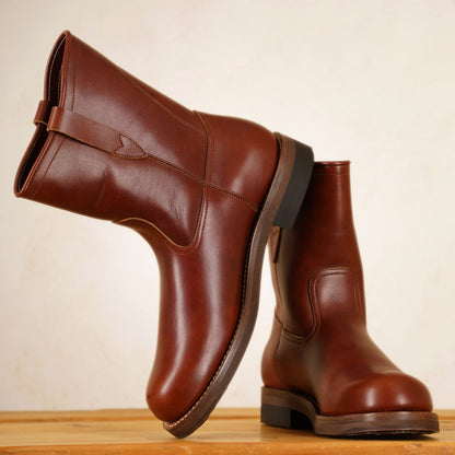 Rolling Dub Trio - Skrik Boots - Reddish Brown Esprit De Chrome Leather