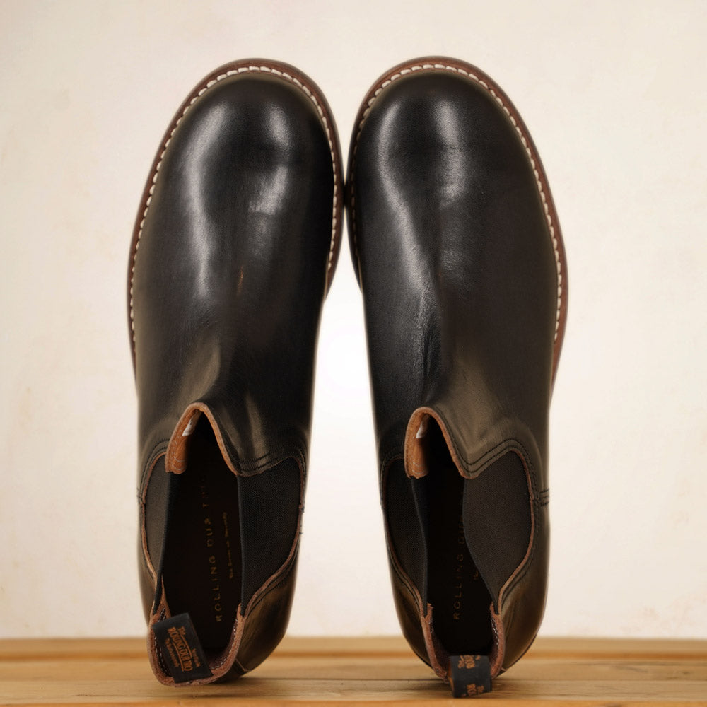 Rolling Dub Trio - Stan Boots - Black Horsehide