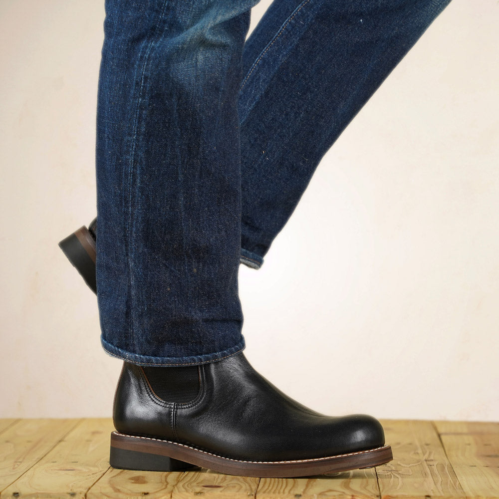 Rolling Dub Trio - Stan Boots - Black Horsehide