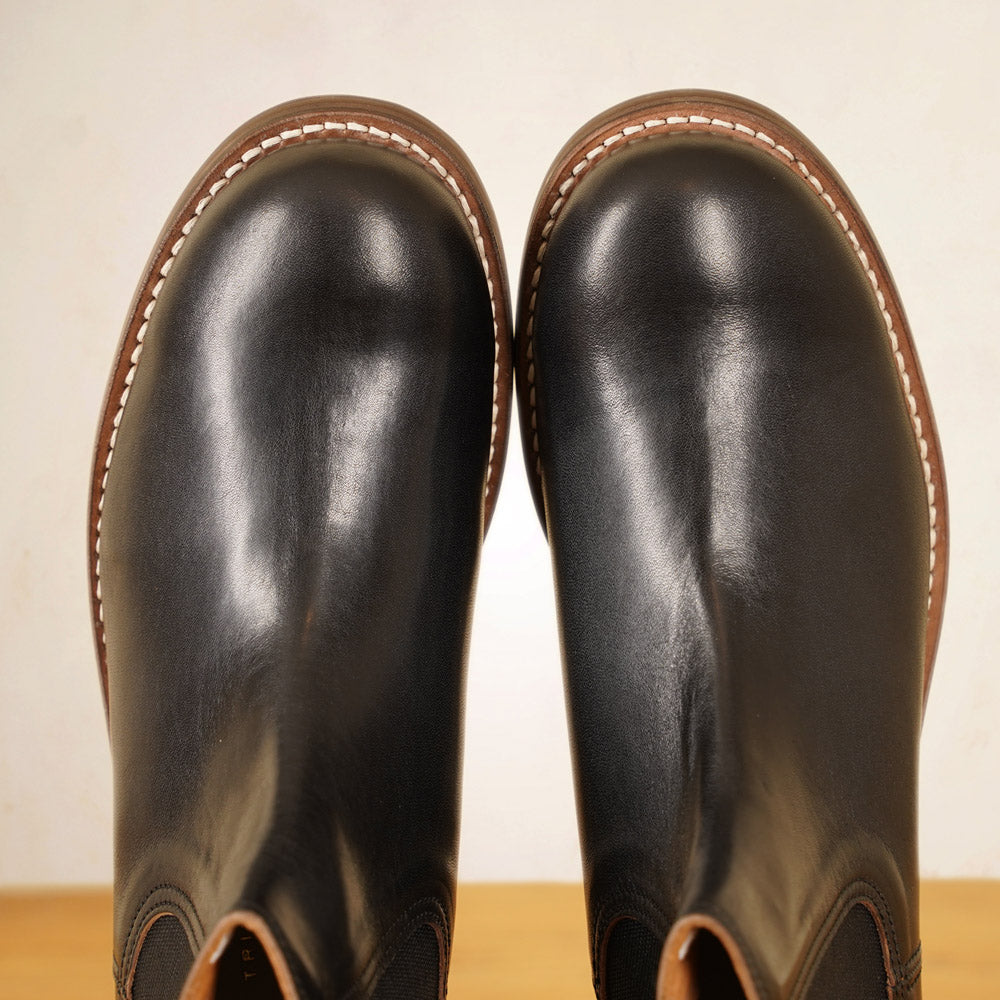Rolling Dub Trio - Stan Boots - Black Horsehide