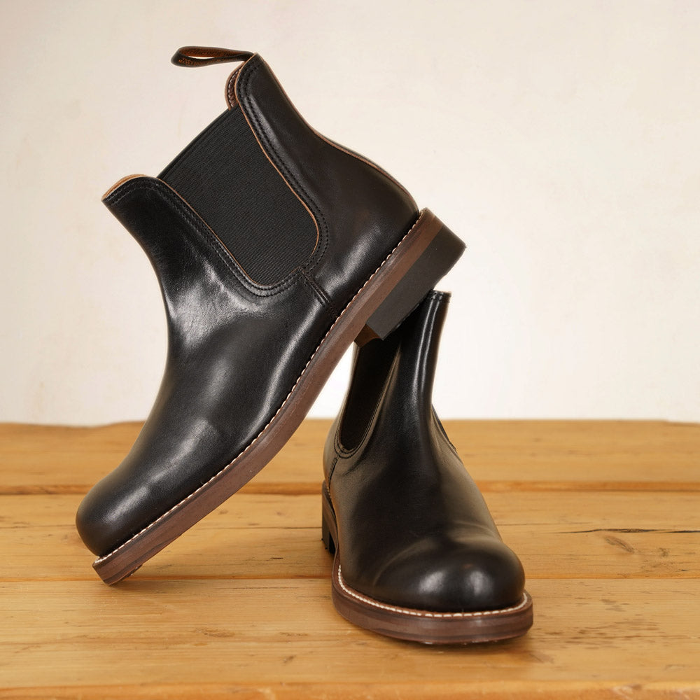 Rolling Dub Trio - Stan Boots - Black Horsehide