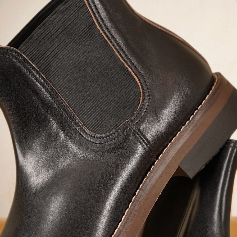 Rolling Dub Trio - Stan Boots - Black Horsehide
