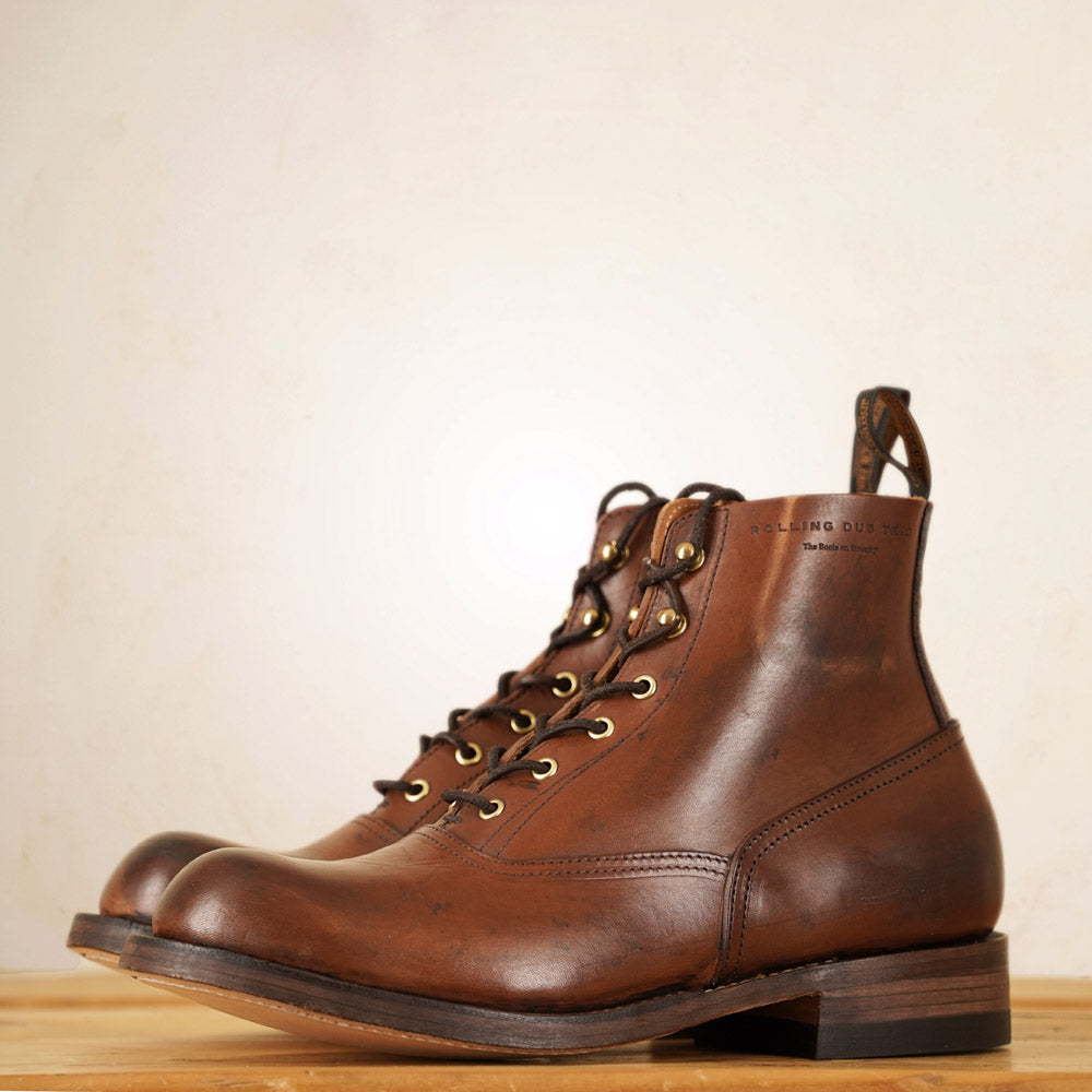 Rolling Dub Trio - Vincent Boots - Distressed Brown