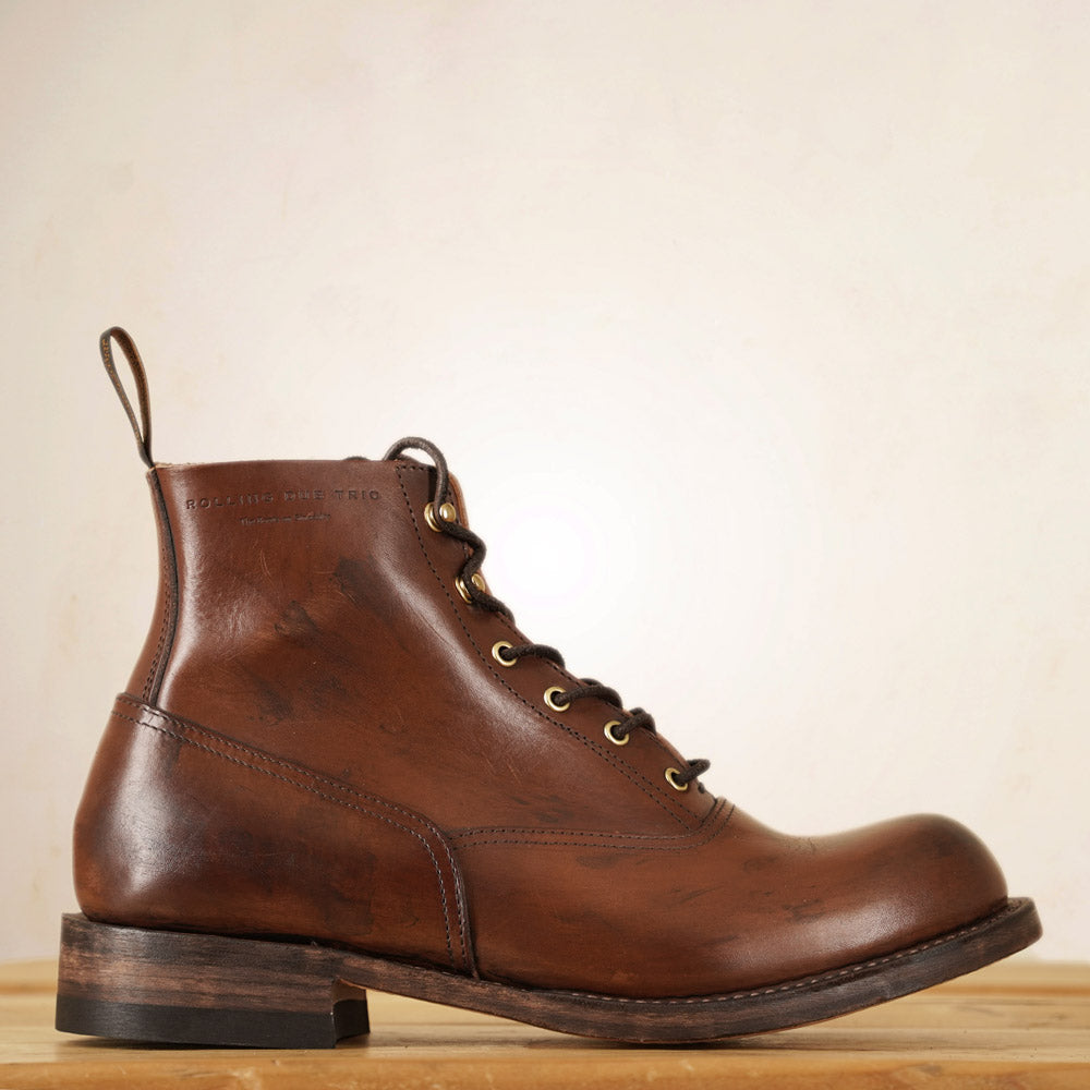 Rolling Dub Trio - Vincent Boots - Distressed Brown