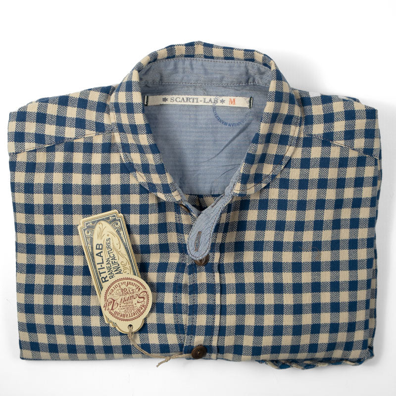 Scarti-Lab 310 SM953 Natural check shirt