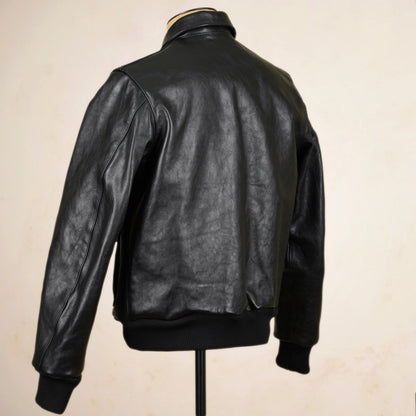 Shangri-La Heritage “Don Gentile” A2 Flight Jacket  - Black Vicenza Horsehide