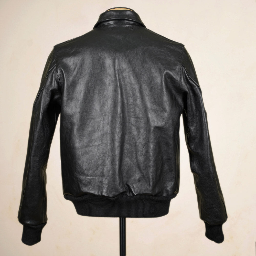 Shangri-La Heritage “Don Gentile” A2 Flight Jacket  - Black Vicenza Horsehide
