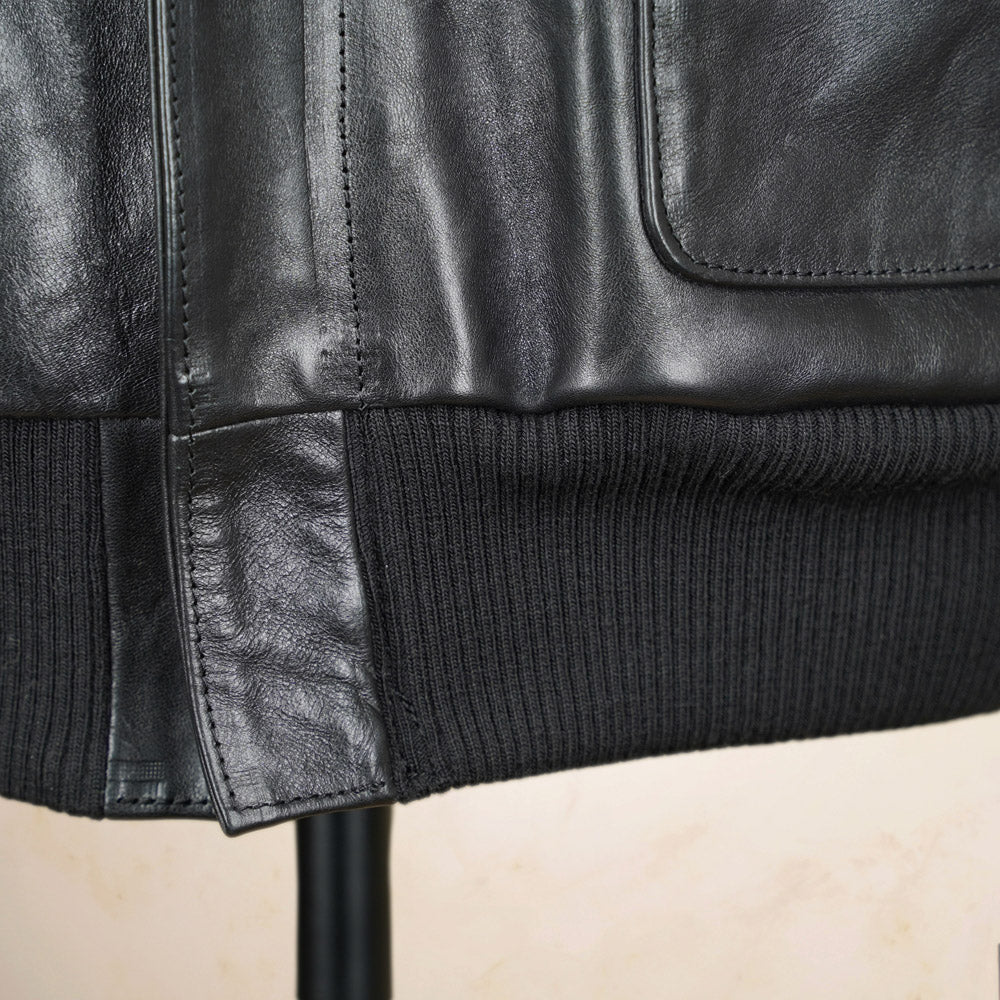 Shangri-La Heritage “Don Gentile” A2 Flight Jacket  - Black Vicenza Horsehide