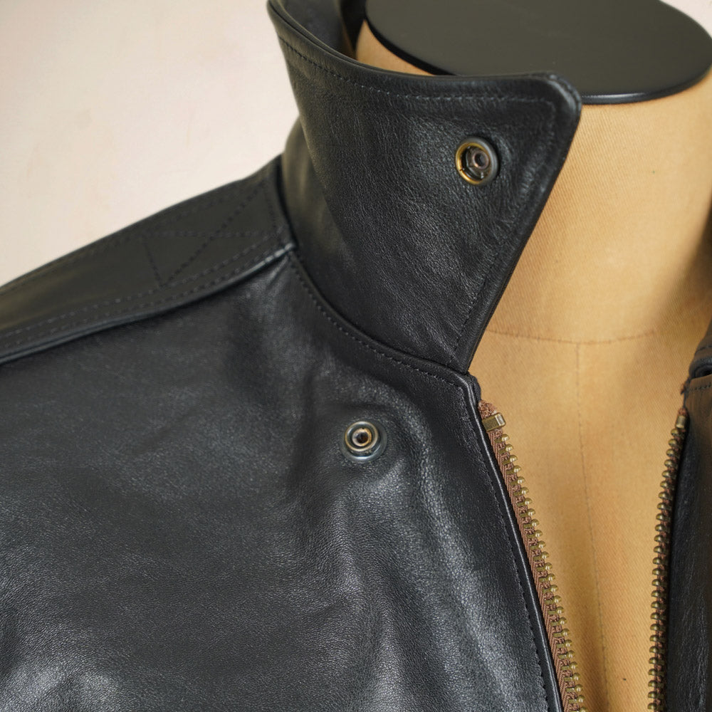 Shangri-La Heritage “Don Gentile” A2 Flight Jacket  - Black Vicenza Horsehide