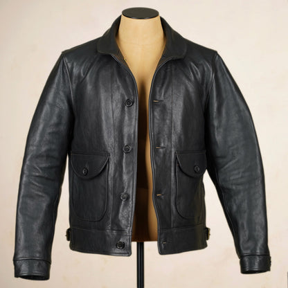 Shangri-La Heritage Cossack Jacket - Black Vicenza Horsehide