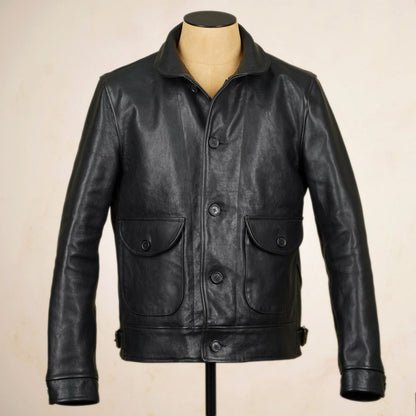 Shangri-La Heritage Cossack Jacket - Black Vicenza Horsehide