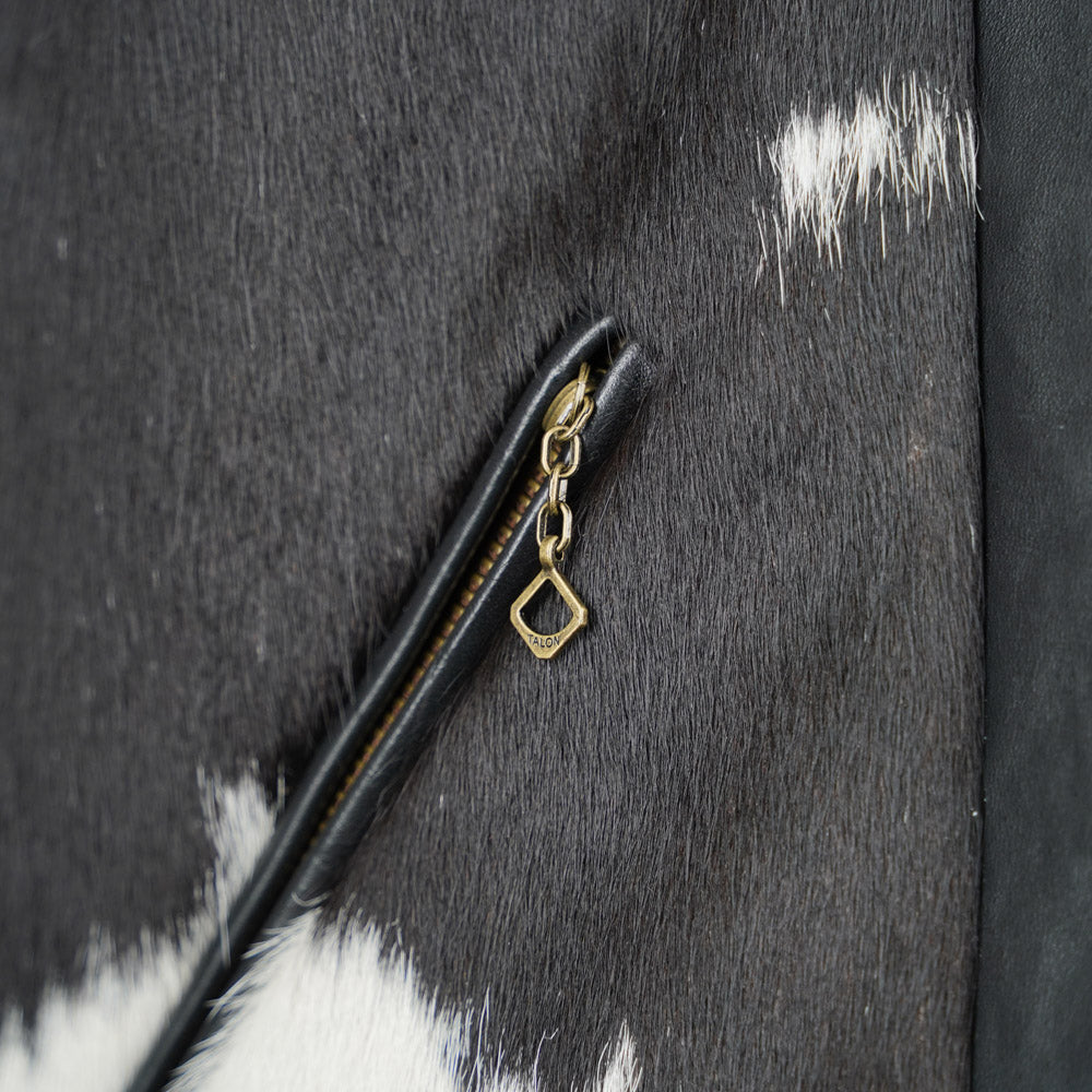 Shangri-La Heritage Grizzly Hair On Hide Cossack Jacket - Black Vicenza Horsehide