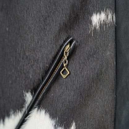 Shangri-La Heritage Grizzly Hair On Hide Cossack Jacket - Black Vicenza Horsehide