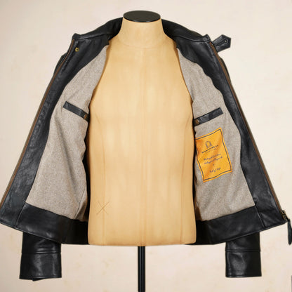 Shangri-La Heritage Grizzly Hair On Hide Cossack Jacket - Black Vicenza Horsehide