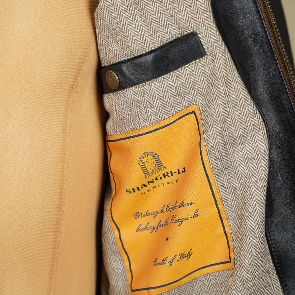 Shangri-La Heritage Grizzly Hair On Hide Cossack Jacket - Black Vicenza Horsehide