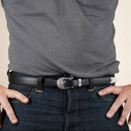 Shangri-La Heritage Wild Star Western Belt - Black