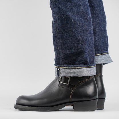 Skoob Wander Engineer Boots Black Horsebutt