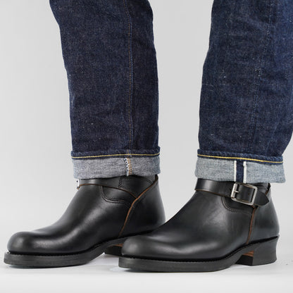 Skoob Wander Engineer Boots Black Horsebutt