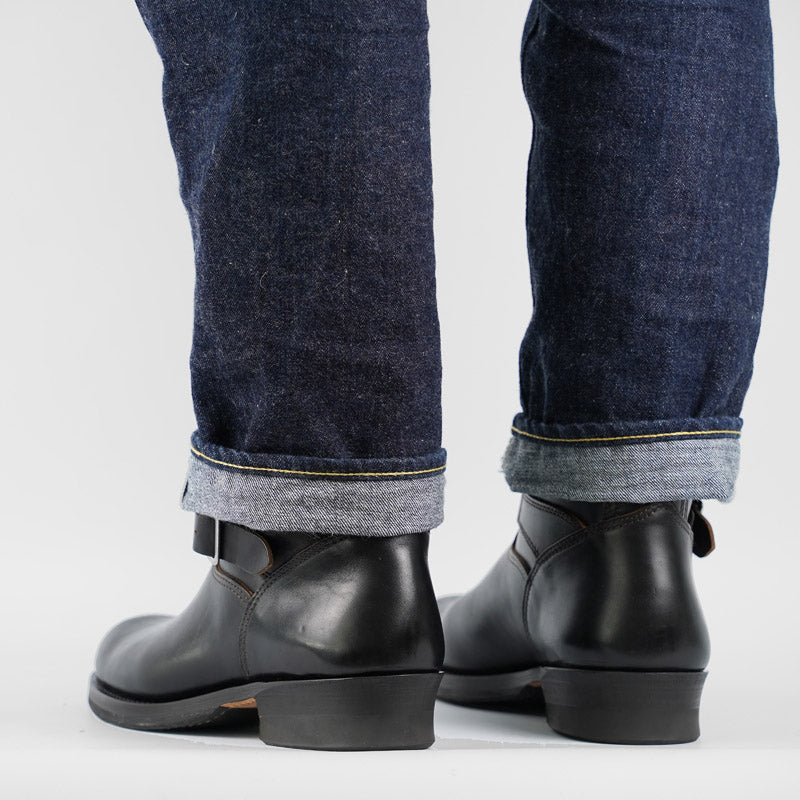 Skoob Wander Engineer Boots Black Horsebutt