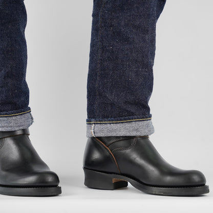 Skoob Wander Engineer Boots Black Horsebutt