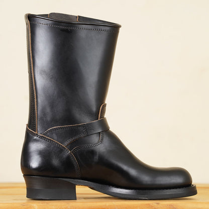 Skoob Wander Engineer Boots - Black Horsebutt