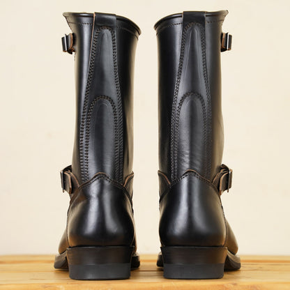 Skoob Wander Engineer Boots - Black Horsebutt