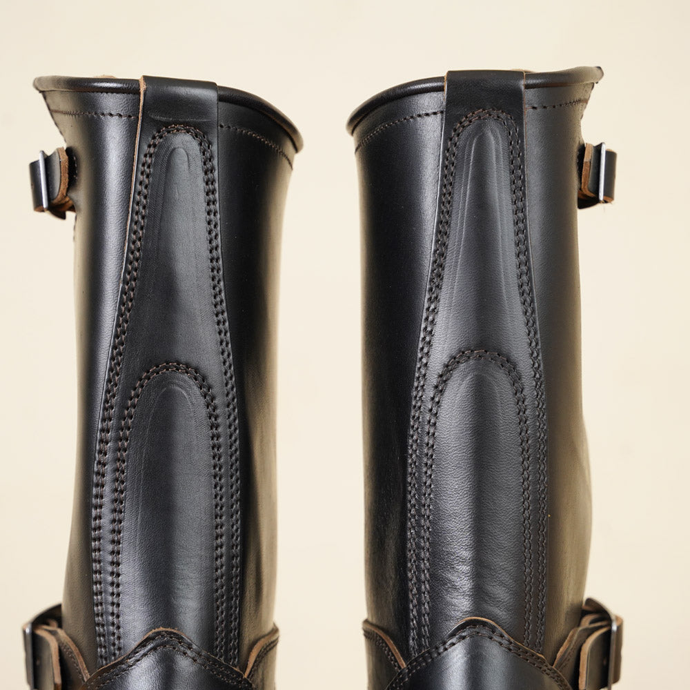 Skoob Wander Engineer Boots - Black Horsebutt