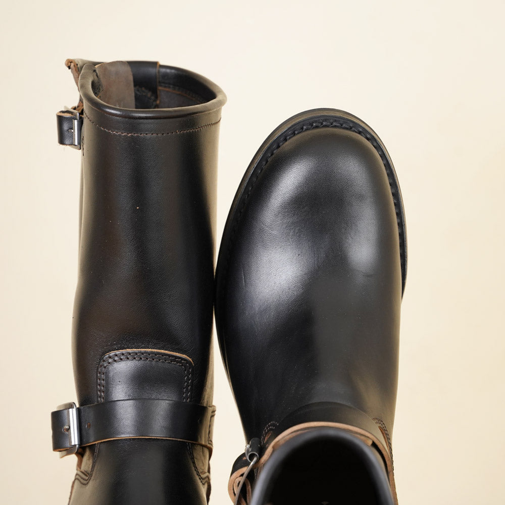 Skoob Wander Engineer Boots - Black Horsebutt