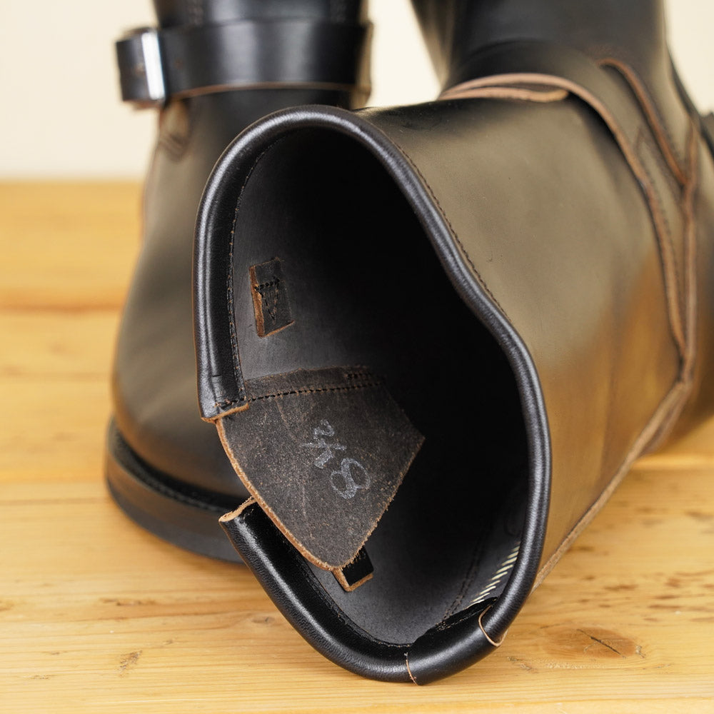 Skoob Wander Engineer Boots - Black Horsebutt