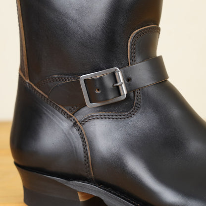 Skoob Wander Engineer Boots - Black Horsebutt