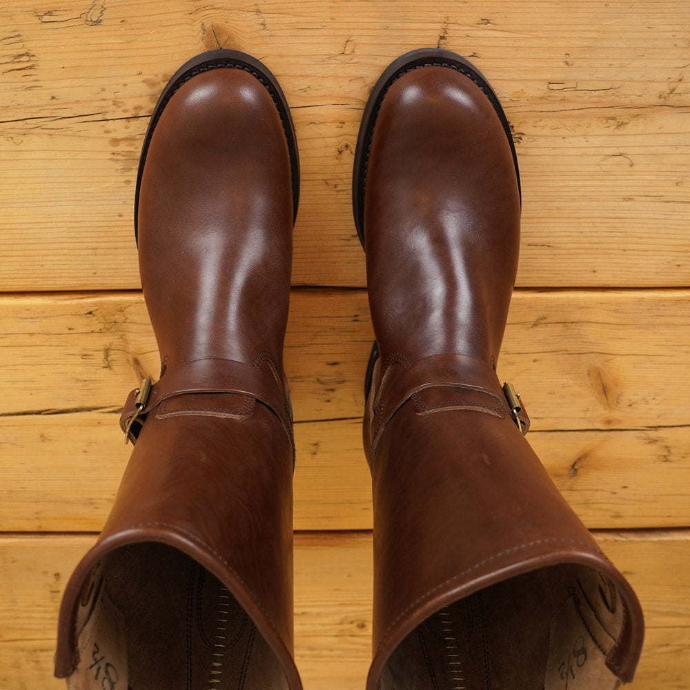 Skoob Wander Engineer Boots - Brown Horsebutt