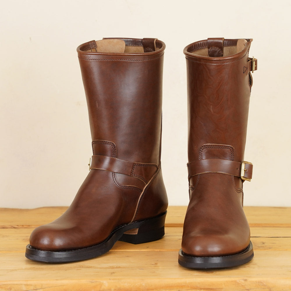 Skoob Wander Engineer Boots - Brown Horsebutt