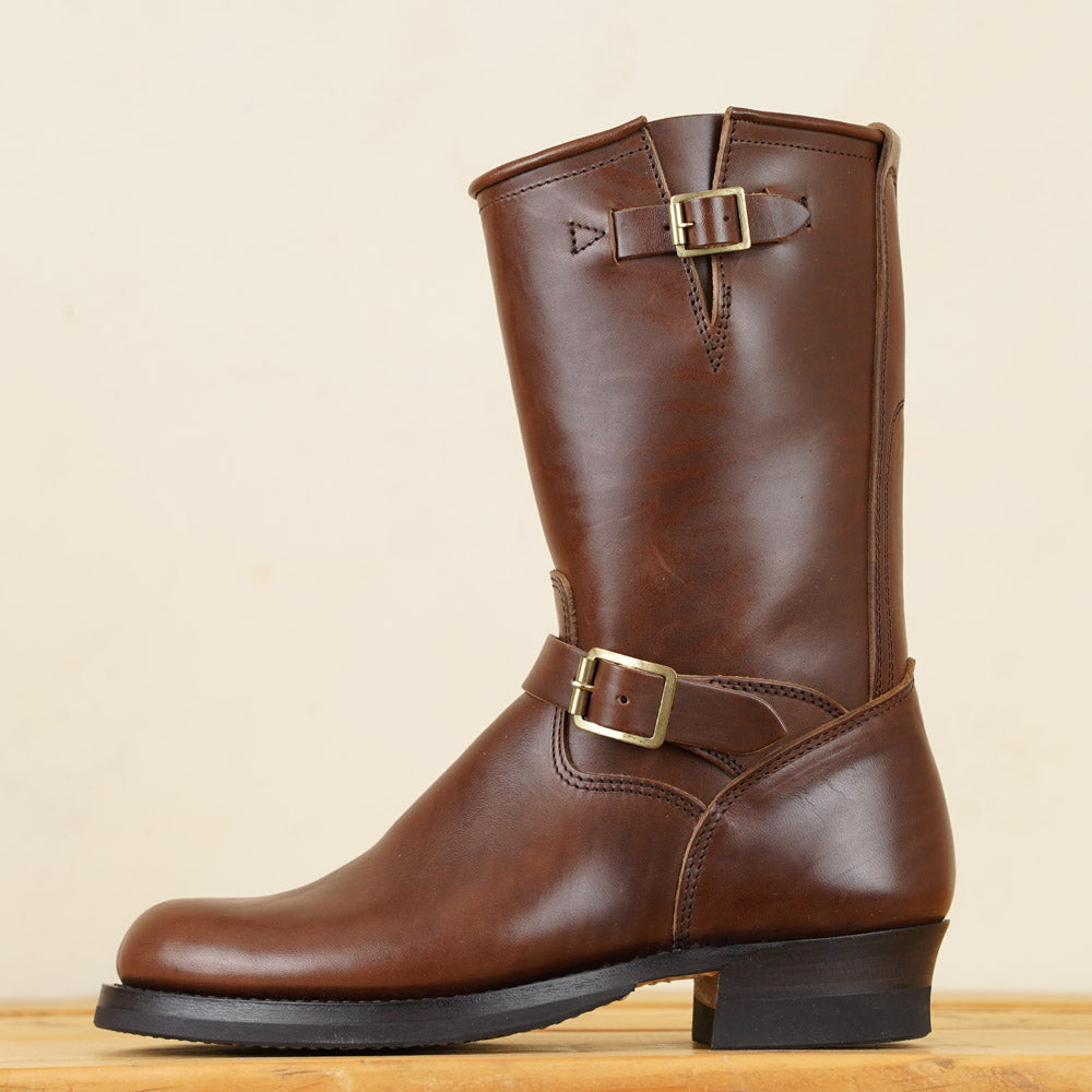 Skoob Wander Engineer Boots - Brown Horsebutt