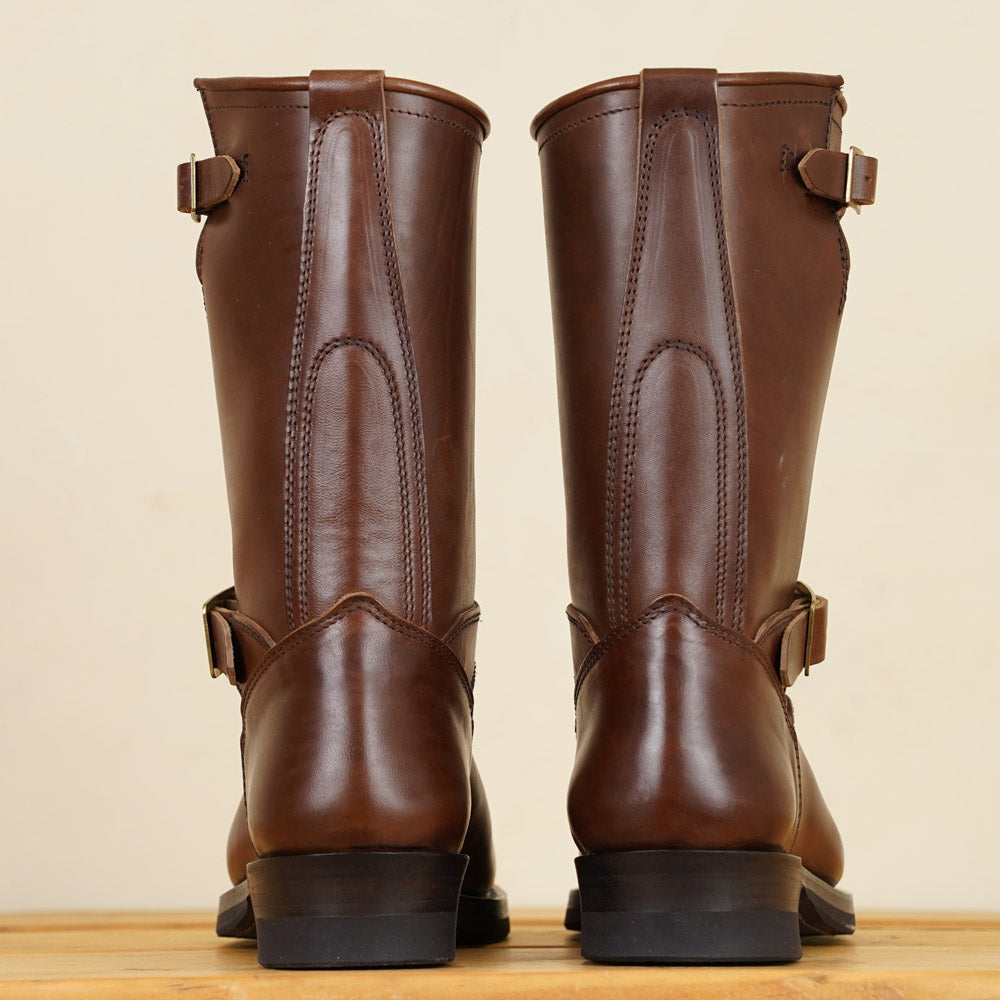 Skoob Wander Engineer Boots - Brown Horsebutt