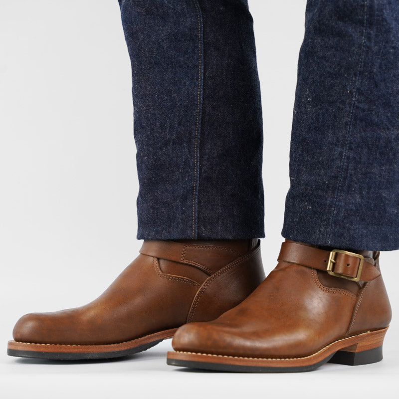 Skoob Wander Engineer Boots Horsebutt Natural