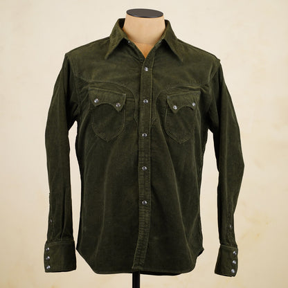 Stevenson Overall Cody Shirt – Dark Olive Corduroy