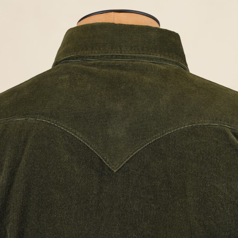 Stevenson Overall Cody Shirt – Dark Olive Corduroy