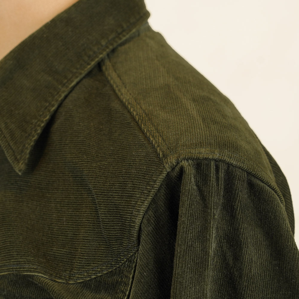 Stevenson Overall Cody Shirt – Dark Olive Corduroy