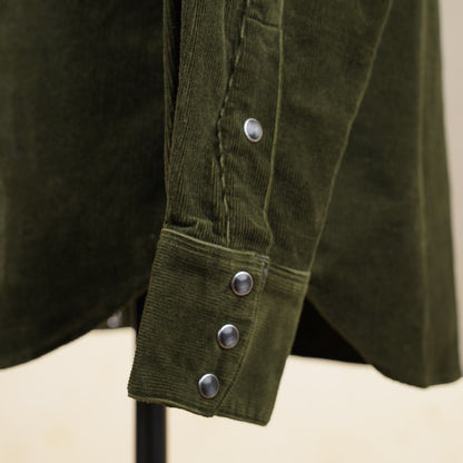 Stevenson Overall Cody Shirt – Dark Olive Corduroy