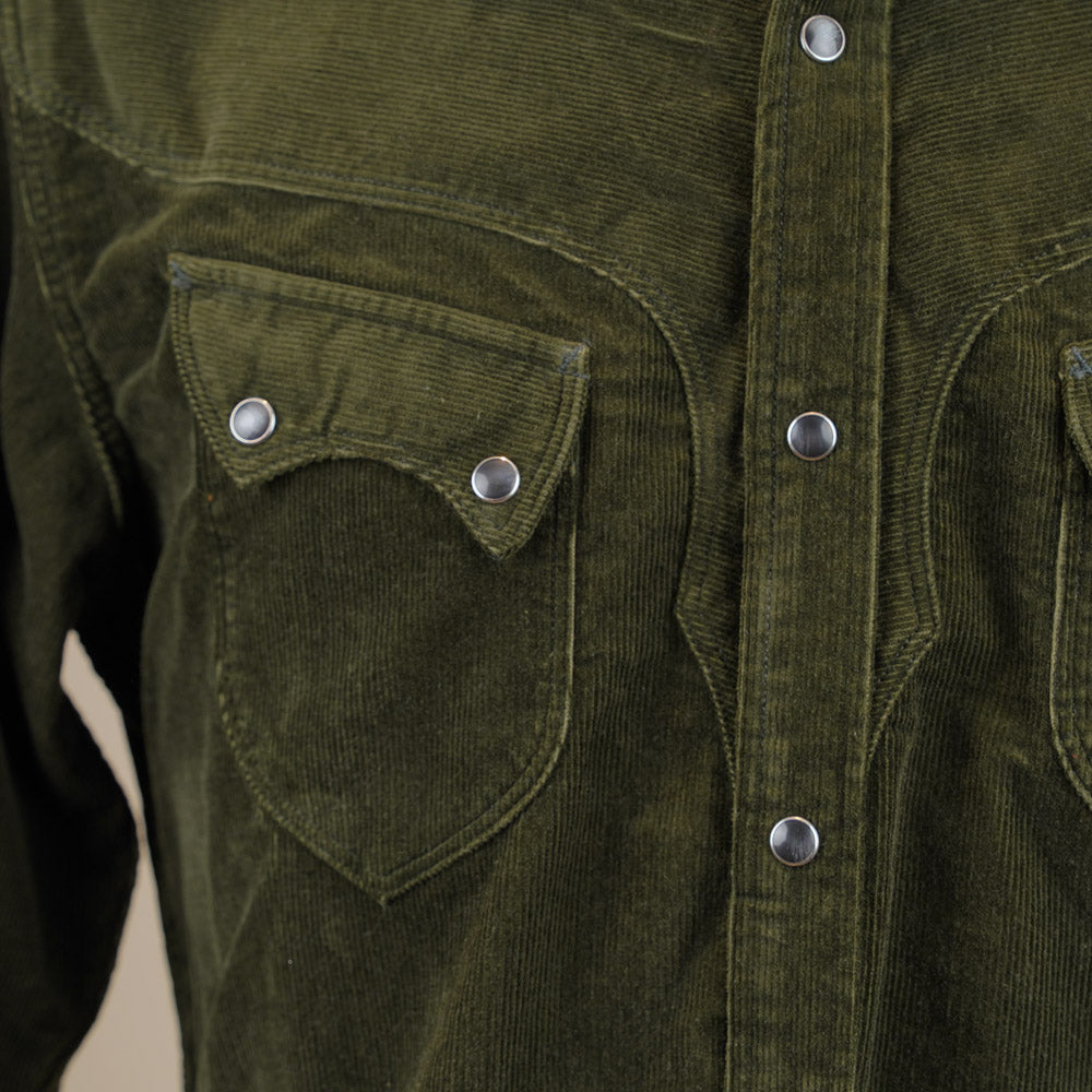 Stevenson Overall Cody Shirt – Dark Olive Corduroy