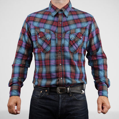 Stevenson Overall Co Cody Shirt Blue & Red