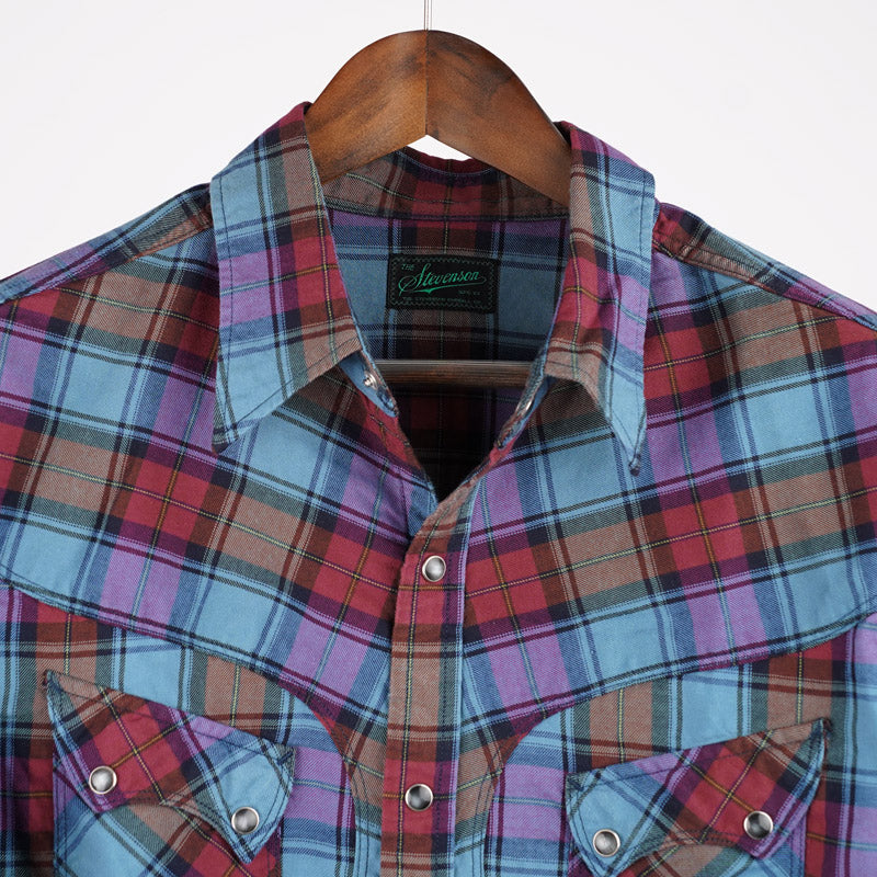 Stevenson Overall Co Cody Shirt Blue & Red