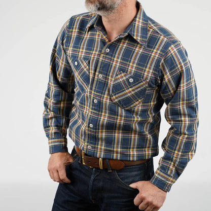 Stevenson Overall Co Dominator Shirt Blue Plaid