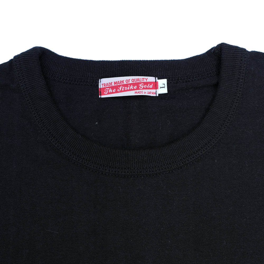 The Strike Gold Plain T-Shirt - Black